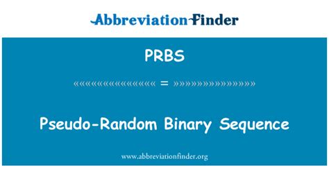 PRBS (Pseudo.